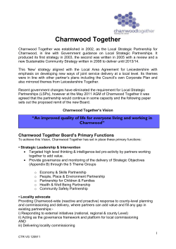 charnwood sustainable community strategy