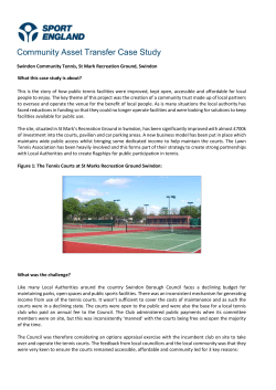 Community Asset Transfer Case Study Swindon Community Tennis