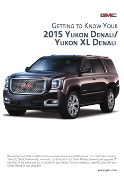 Yukon Denali/Yukon XL Denali - GM Owner Center