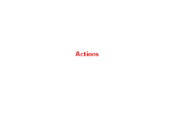 Actions