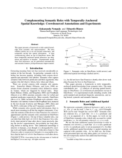 Complementing Semantic Roles with Temporally