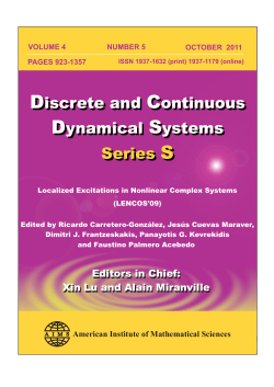 Discrete and Continuous Dynamical Systems