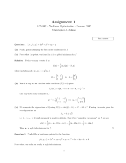 Assignment 1