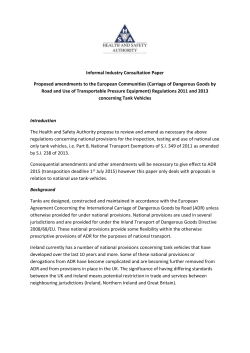industry consultation ADR tanks smg 14apr2014