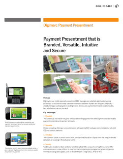 Payment Presentment that is Branded, Versatile, Intuitive