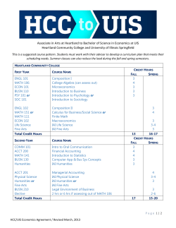 Associate in Arts at Heartland to Bachelor of Science in Economics