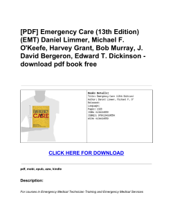 Emergency Care (13th Edition) (EMT)