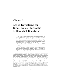 Large Deviations for Small-Noise Stochastic