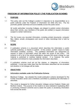 the publication scheme