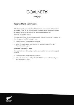 Members in Teams Report