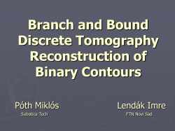 Branch and Bound Discrete Tomography Reconstruction of Binary