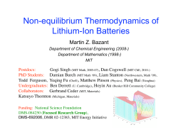 Non-equilibrium Thermodynamics of Lithium