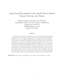 Lung Sound Recognition Using Model