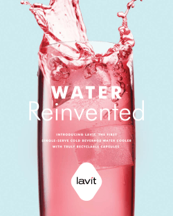 introducing lavit, the first single-serve cold beverage water cooler