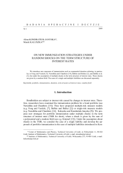 ON NEW IMMUNIZATION STRATEGIES UNDER RANDOM