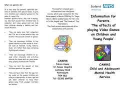 The effects of playing video games