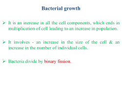 Bacterial growth