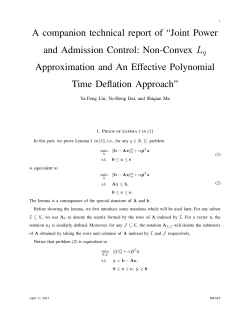 A companion technical report of &ldquo;Joint Power and Admission