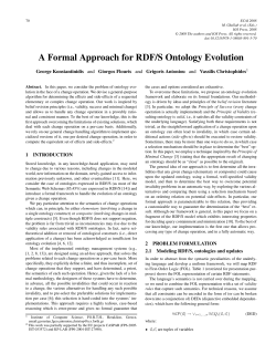 A Formal Approach for RDF/S Ontology Evolution - FORTH-ICS