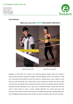 Make your move with bossini Urban Sports Collections!