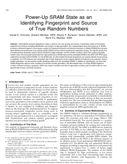Power-Up SRAM State as an Identifying Fingerprint - ETH