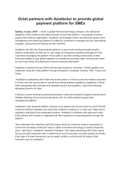 Octet partners with Asiafactor to provide global payment