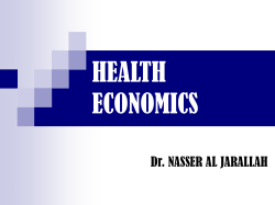 HEALTH ECONOMICS