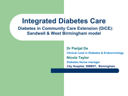 DiCE - West Midlands Clinical Senate