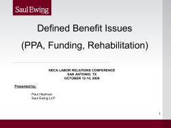 PPA, Funding, Rehabilitation