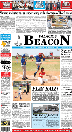 PLAY BALL! - Palacios Beacon