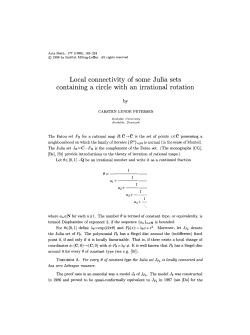 Local connectivity of some Julia sets containing a