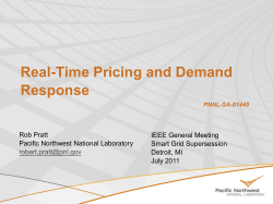 Real-Time Pricing and Demand Response