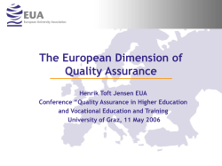 EUA Progress report since 18 December