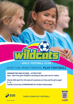 HAVE FUN, MAKE FRIENDS, PLAY FOOTBALL