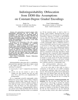 Indistinguishability Obfuscation from DDH