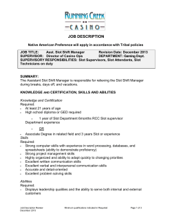 job description - Habematolel Pomo of Upper Lake