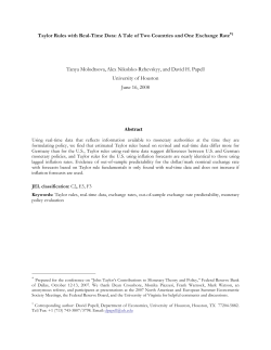 Taylor Rules with Real-Time Data: A Tale of Two Countries and One