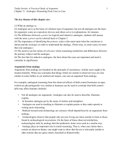 Trudy Govier, A Practical Study of Argument 1 Chapter 11