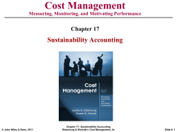 Chapter 3: CVP Analysis