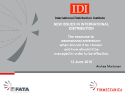 Diapositiva 1 - International Distribution Institute