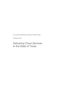 Delivering Cloud Services to the State of Texas