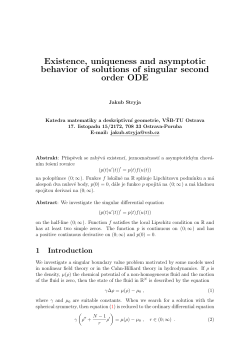 Existence, uniqueness and asymptotic behavior of