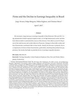 Firms and the Decline in Earnings Inequality in Brazil