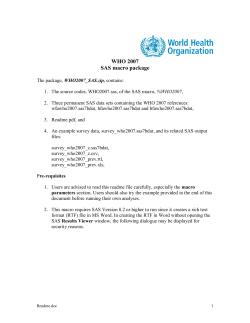 macro instructions - World Health Organization