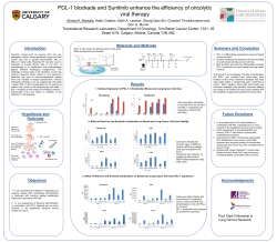 PDL-1 blockade and Sunitinib enhance the