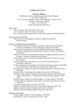 Melbourne Institute of Applied Economic and Social Research