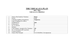 the vidyalaya plan - Kendriya Vidyalaya Dausa, Rajasthan