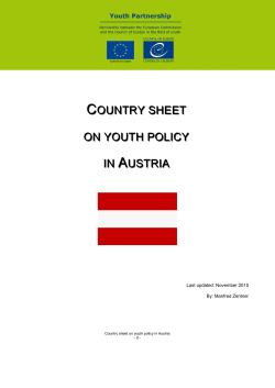 country sheet on youth policy in austria