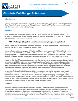Absolute Pull Range Definition