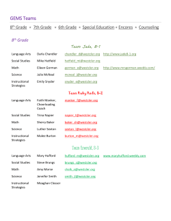 GEMS Teams Team Emerald, 8-3